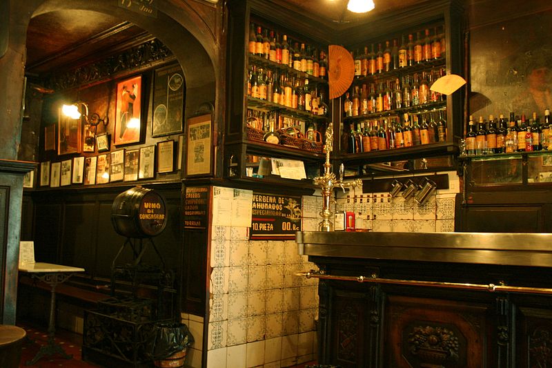 Interior of Spanish Bar With Wine Interior of Spanish Bar With Wine